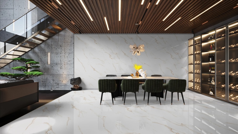 Carrara Gold Glossy 60cm x 60cm 9mm