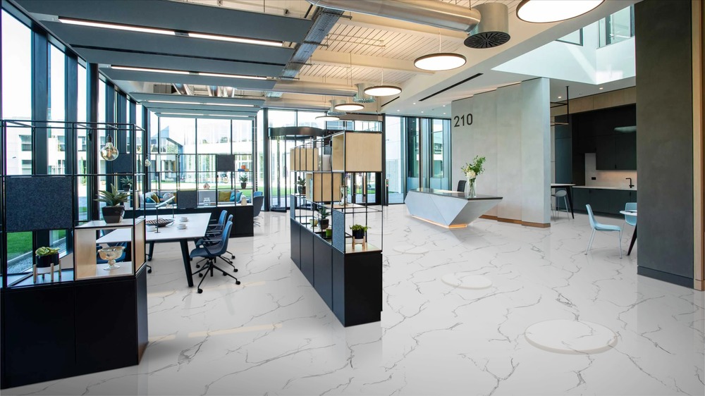 Carrara Grey Glossy 60cm x 120cm 9mm