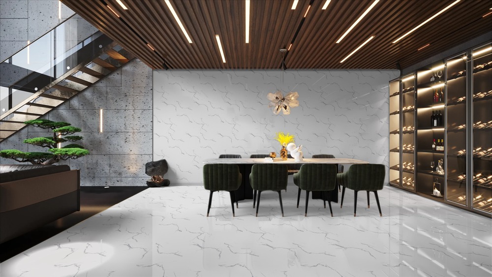 Carrara White Glossy 30cm x 60cm 9mm