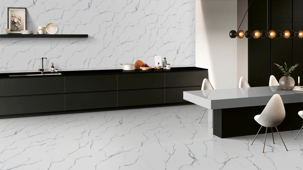 Carrara White Glossy 60cm x 120cm 9mm