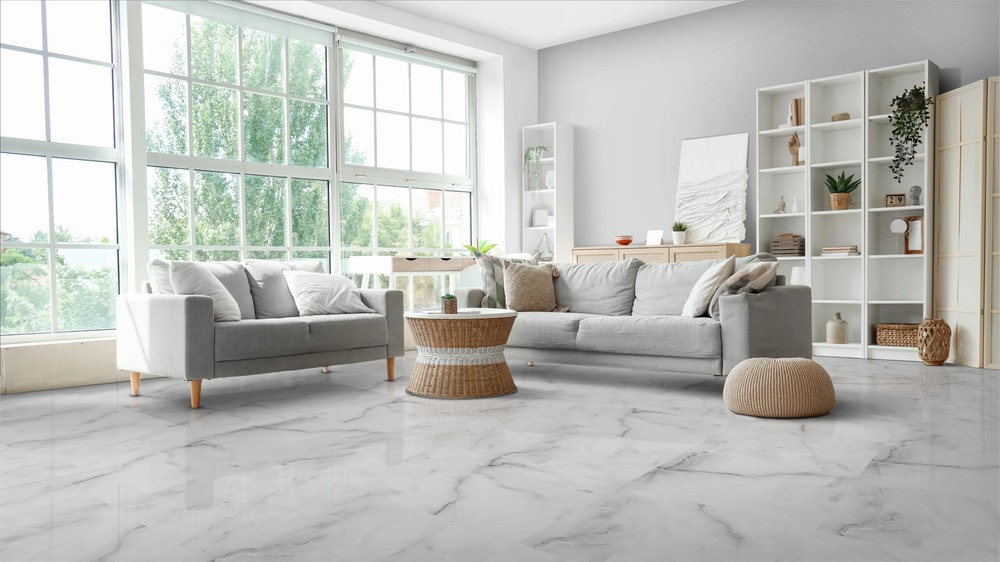 Dolmen Grey Glossy 60cm x 60cm 9mm