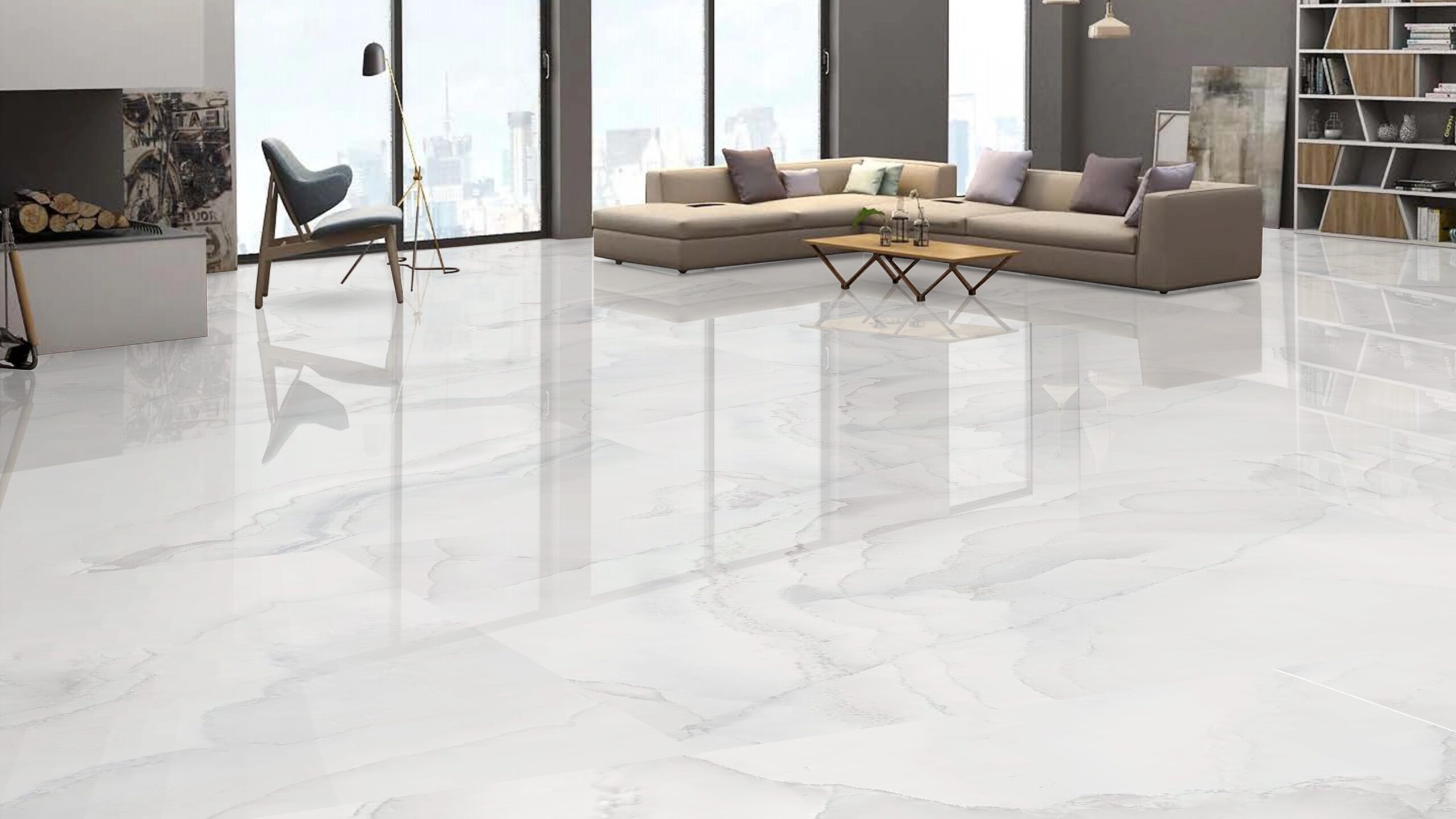 Onyx White Glossy 30cm x 60cm 9mm