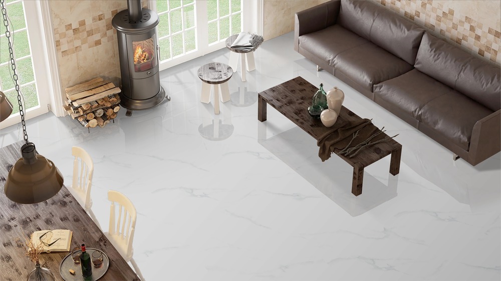 New Carrara Glossy 60cm x 60cm 9mm