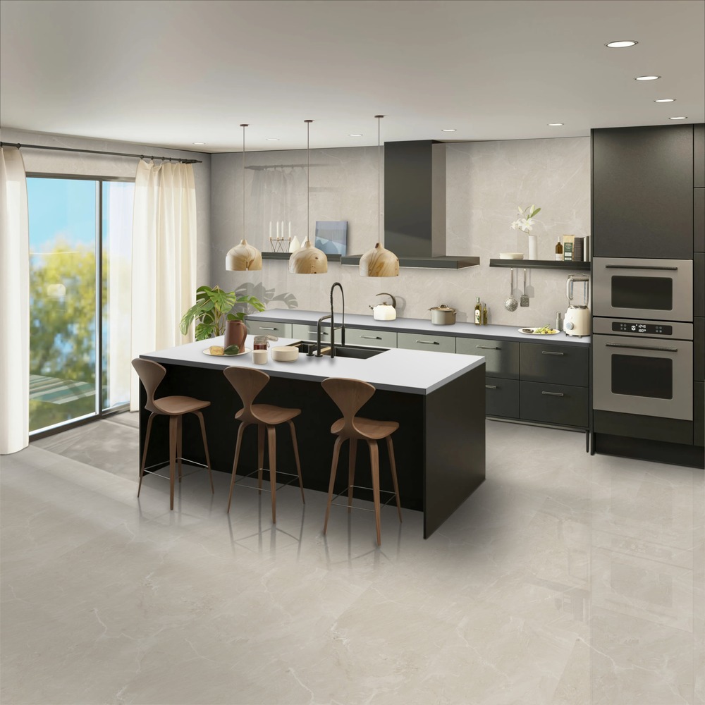 Ocean Beige Glossy 60cm x 60cm 9mm