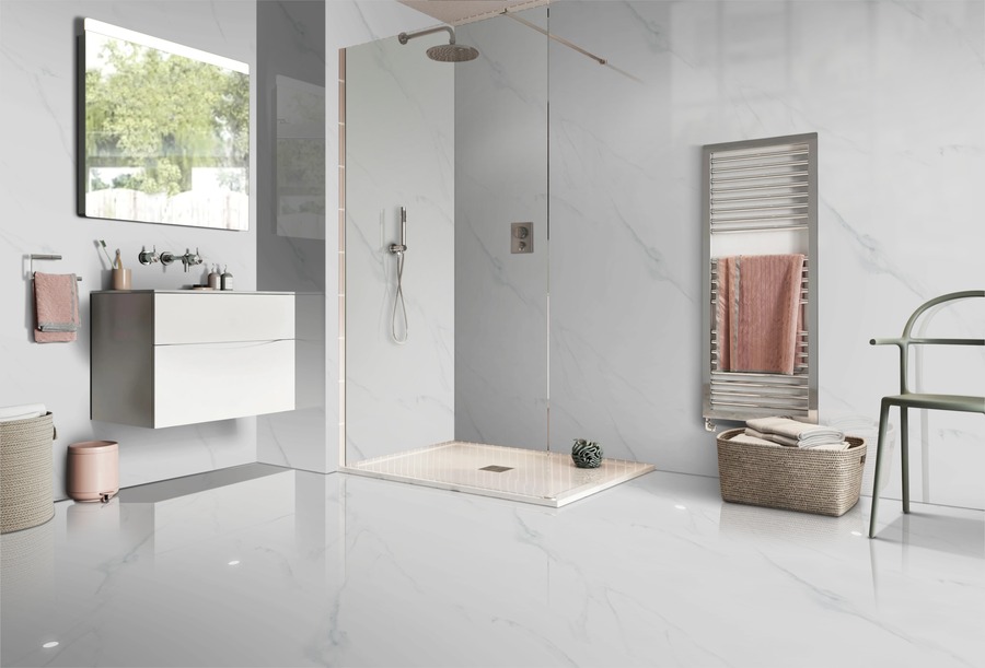 New Carrara Glossy 120cm x 120cm 9mm