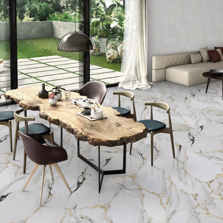 Elegant Gold High Glossy 60cm x 120cm 9mm