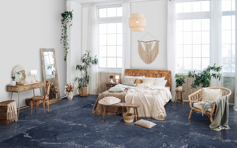 Marble blue High Glossy 60cm x 120cm 9mm