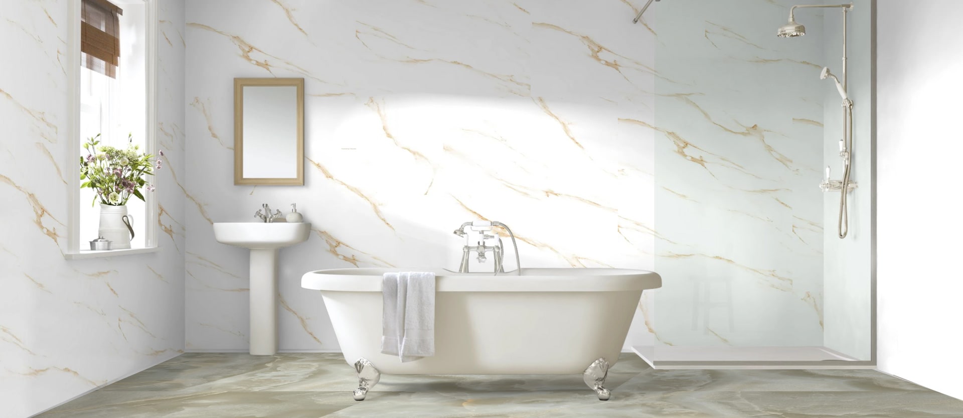 LP 6609 AND LP 6665 Carrara Gold Glossy , Imperial Olive Glossy