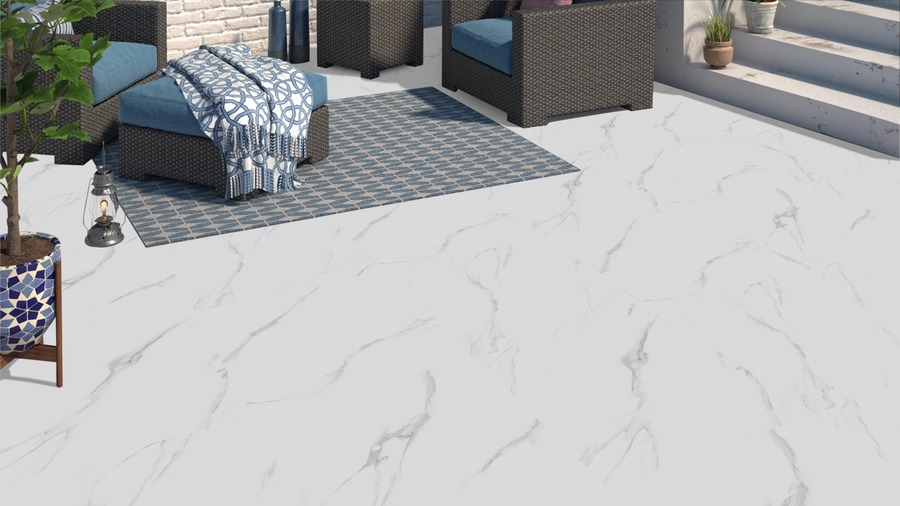 White Marble Stone R11 60cm x 60cm 20mm