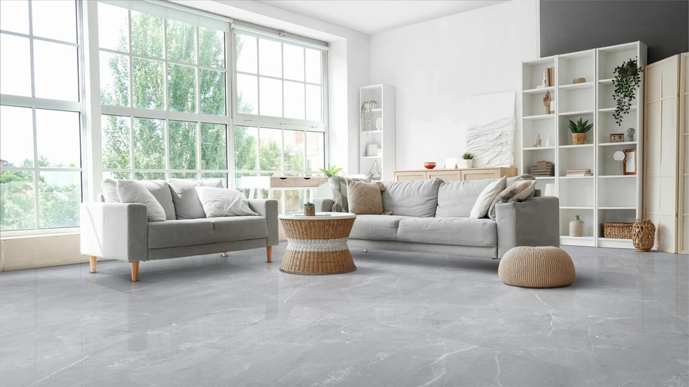 Majestic Grey Glossy 120cm x 120cm 9mm