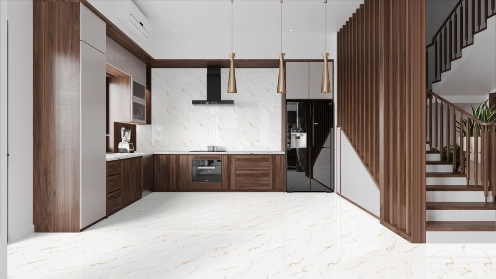 Carrara Gold Glossy 30cm x 60cm 9mm
