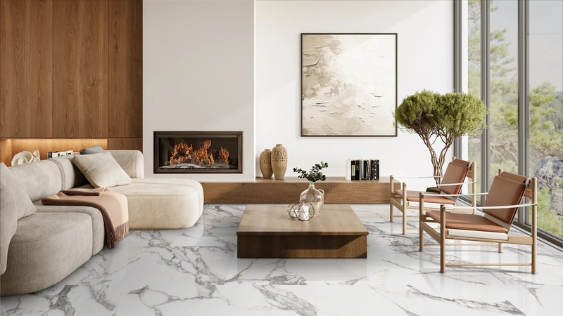 Opera White Polished 60cm x 120cm 9mm