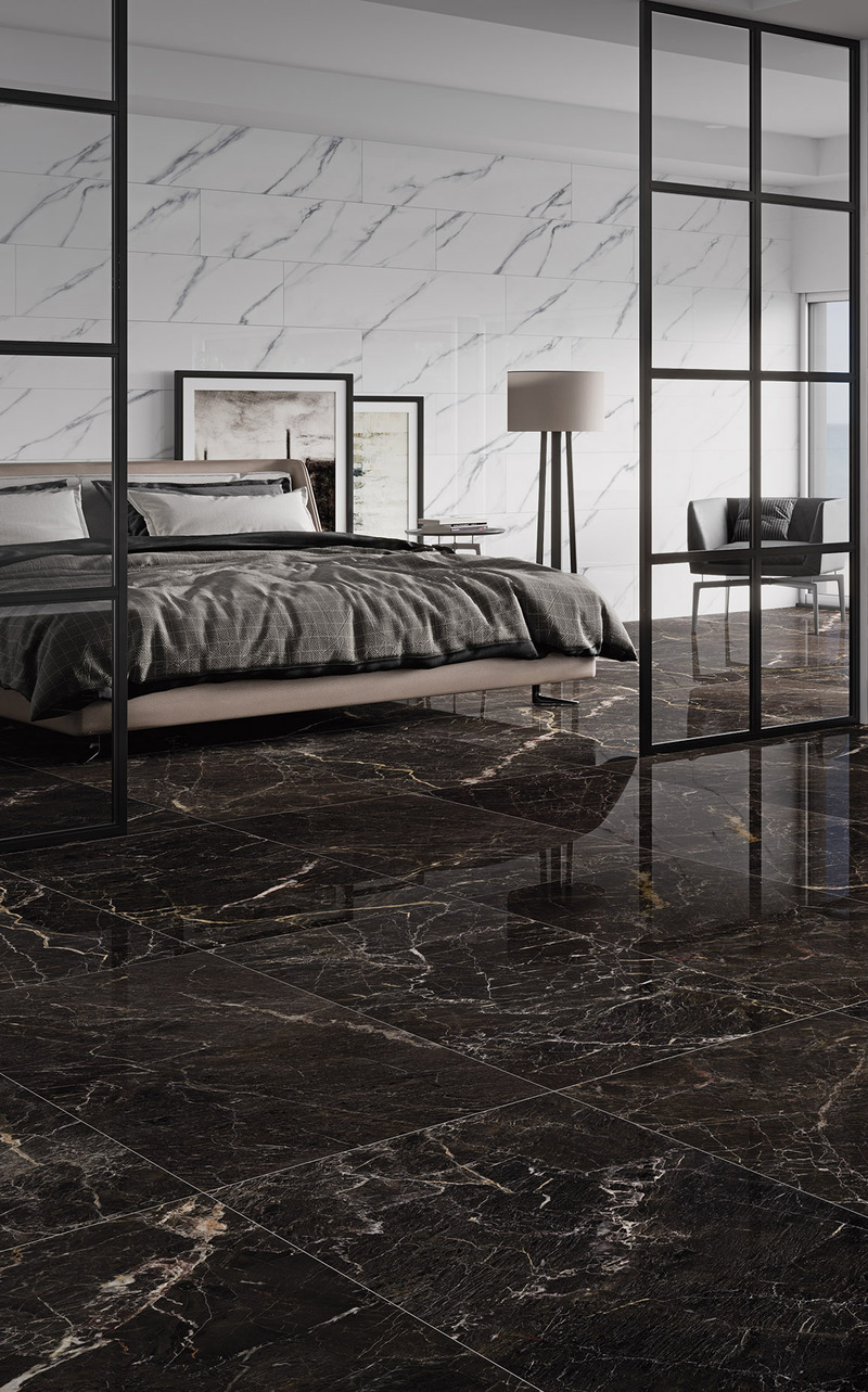 Windsor Black Polished 60cm x 120cm 9mm