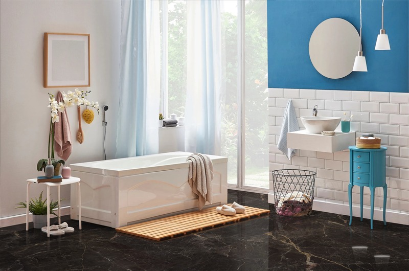 Windsor Black Polished 60cm x 120cm 9mm