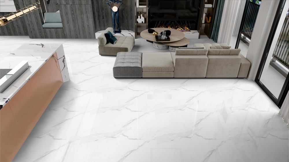 Calacatta White Polished 60cm x 120cm 9mm
