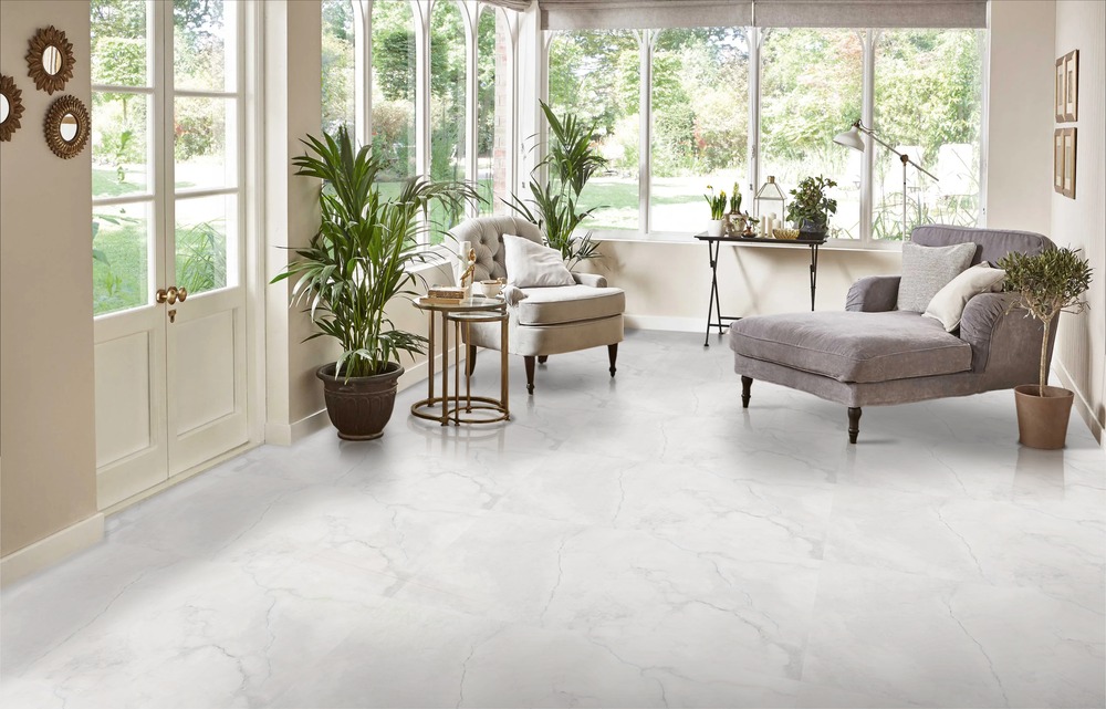 Creta White Polished 60cm x 120cm 9mm