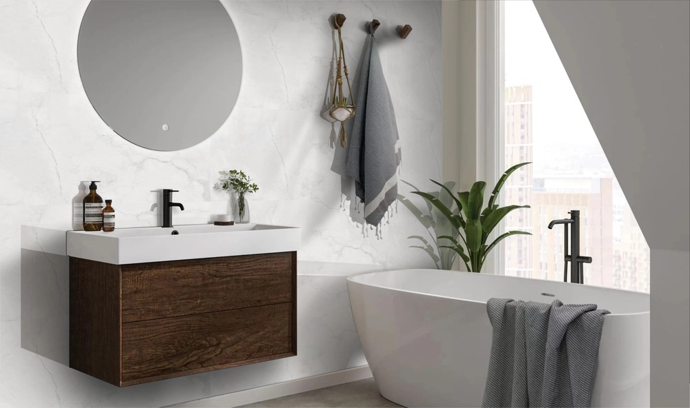 Creta White Polished 60cm x 120cm 9mm