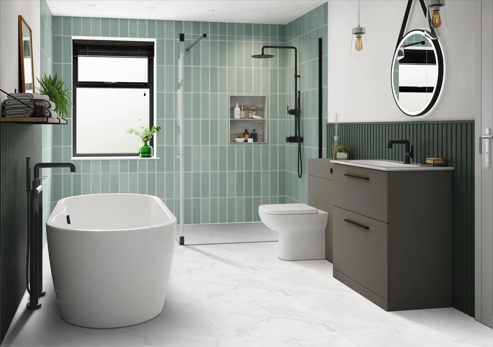 Creta White Satin 60cm x 120cm 9mm