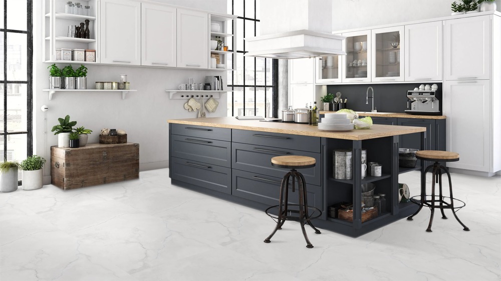 Creta White Satin 60cm x 120cm 9mm