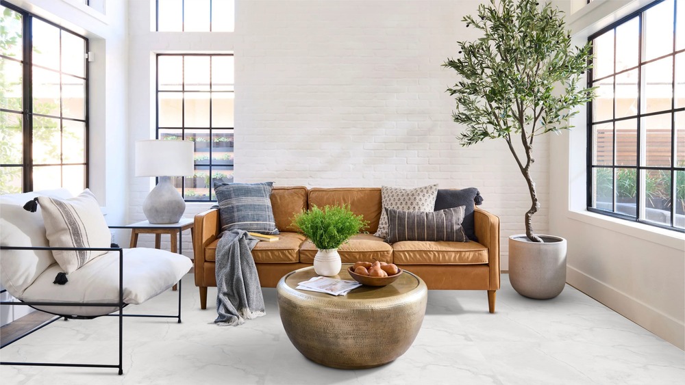 Creta White Satin 60cm x 120cm 9mm