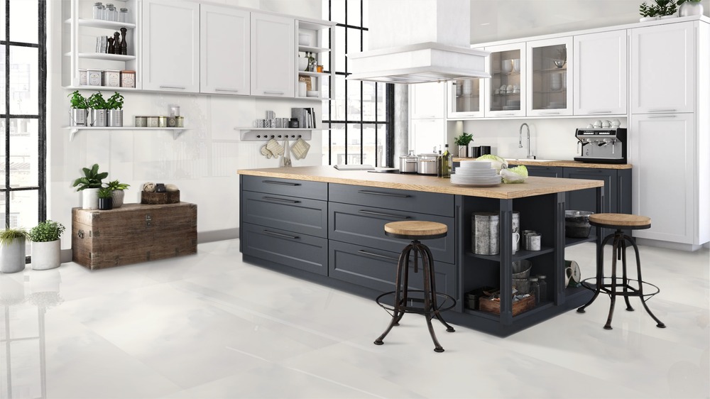 Hydra White Polished 60cm x 120cm 9mm