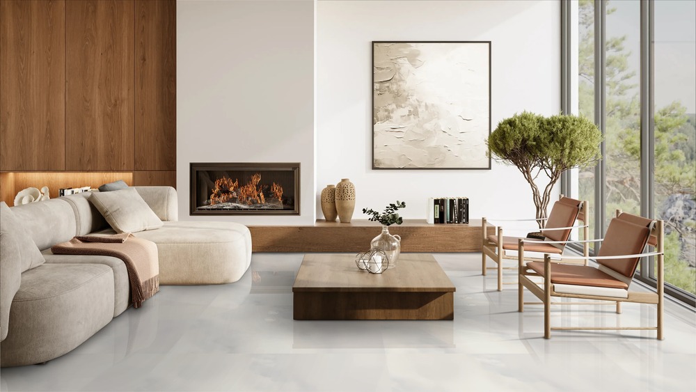 Hydra White Polished 60cm x 120cm 9mm