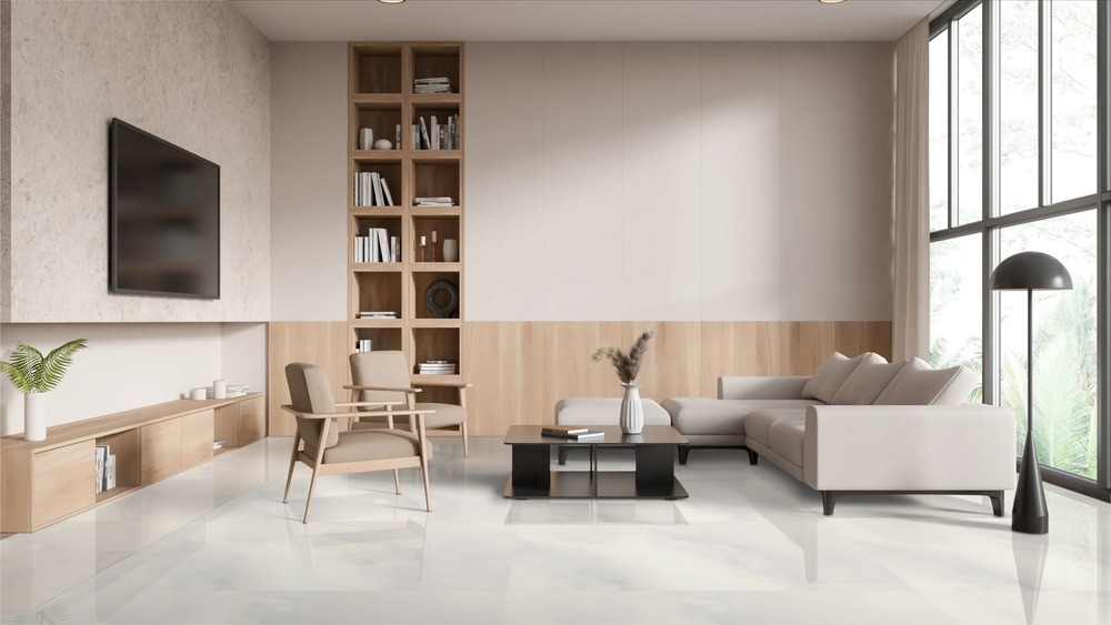 Hydra White Polished 60cm x 120cm 9mm